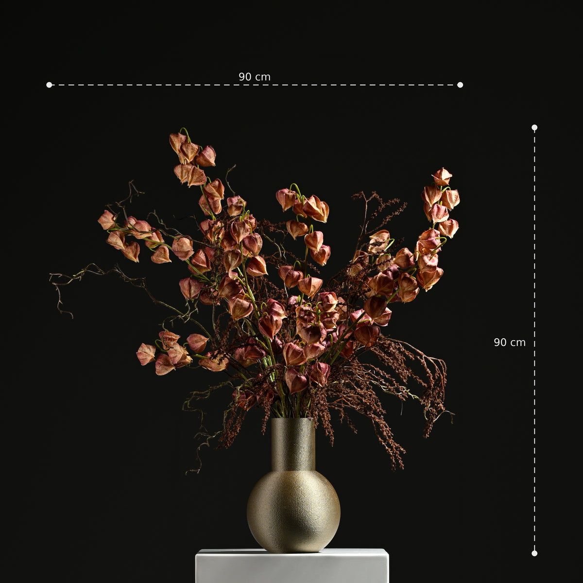 Carla Ball Vase 28 Iridium Gold