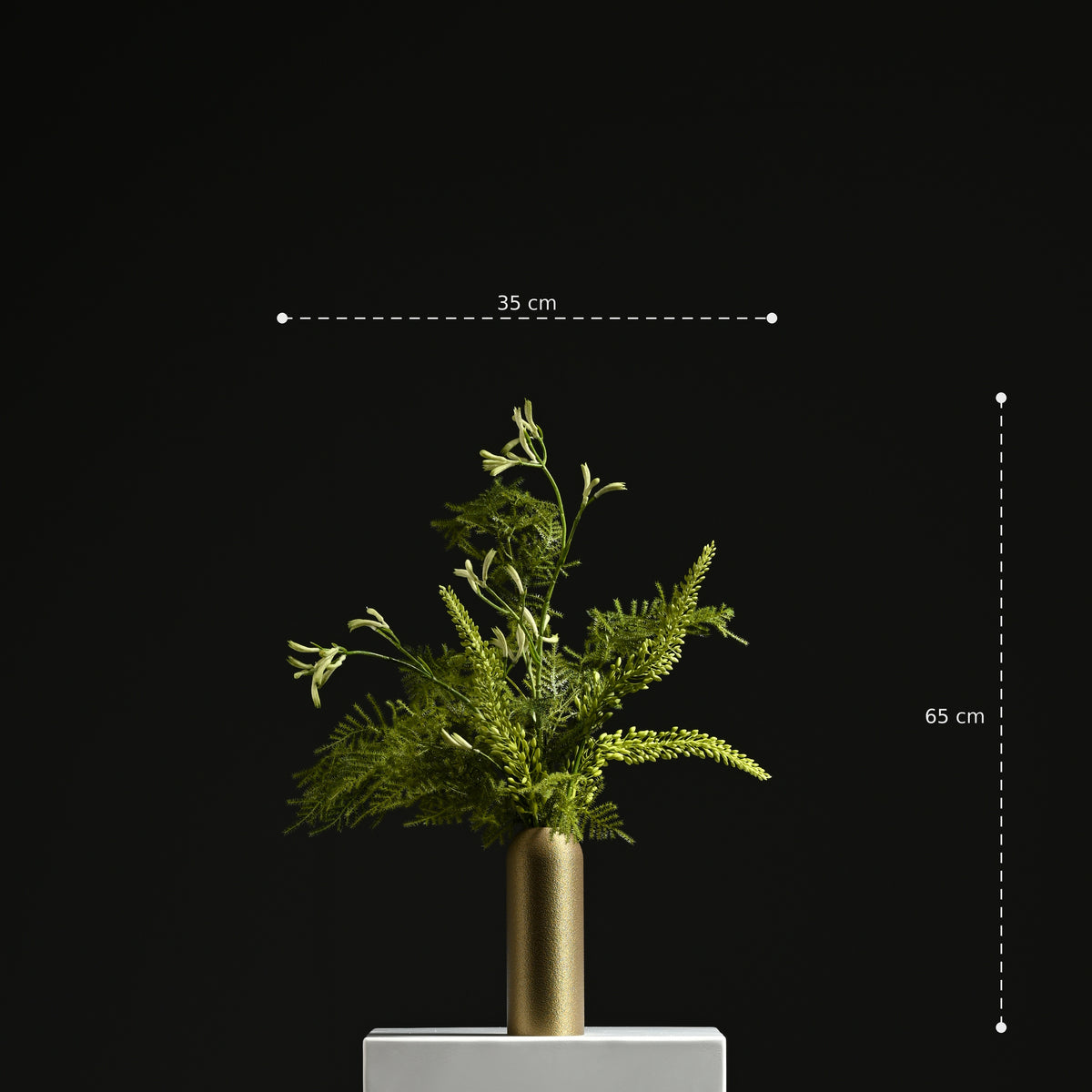 Daniella Tower Vase 23 Bronze