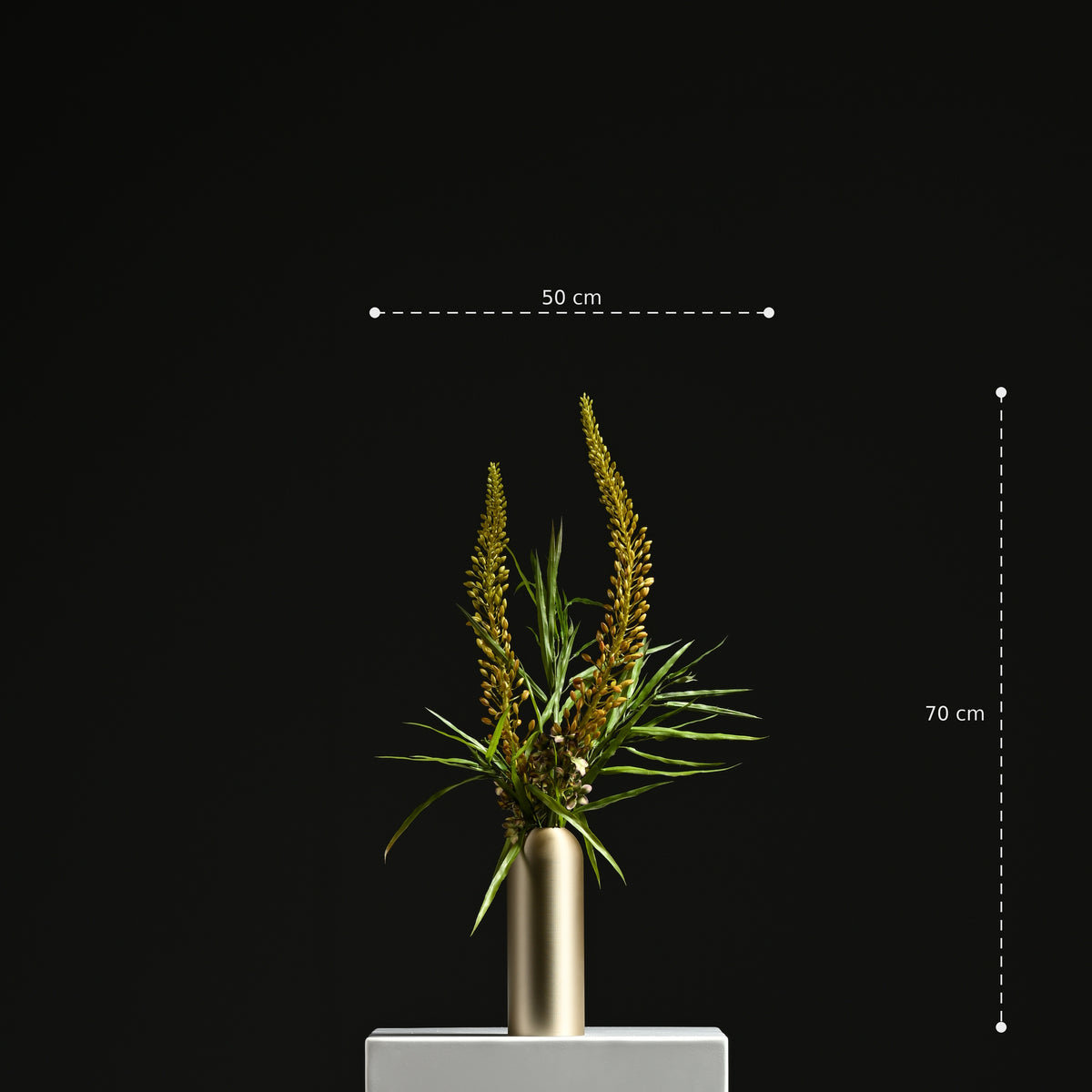 Diana Tower Vase 23 Iridium Gold