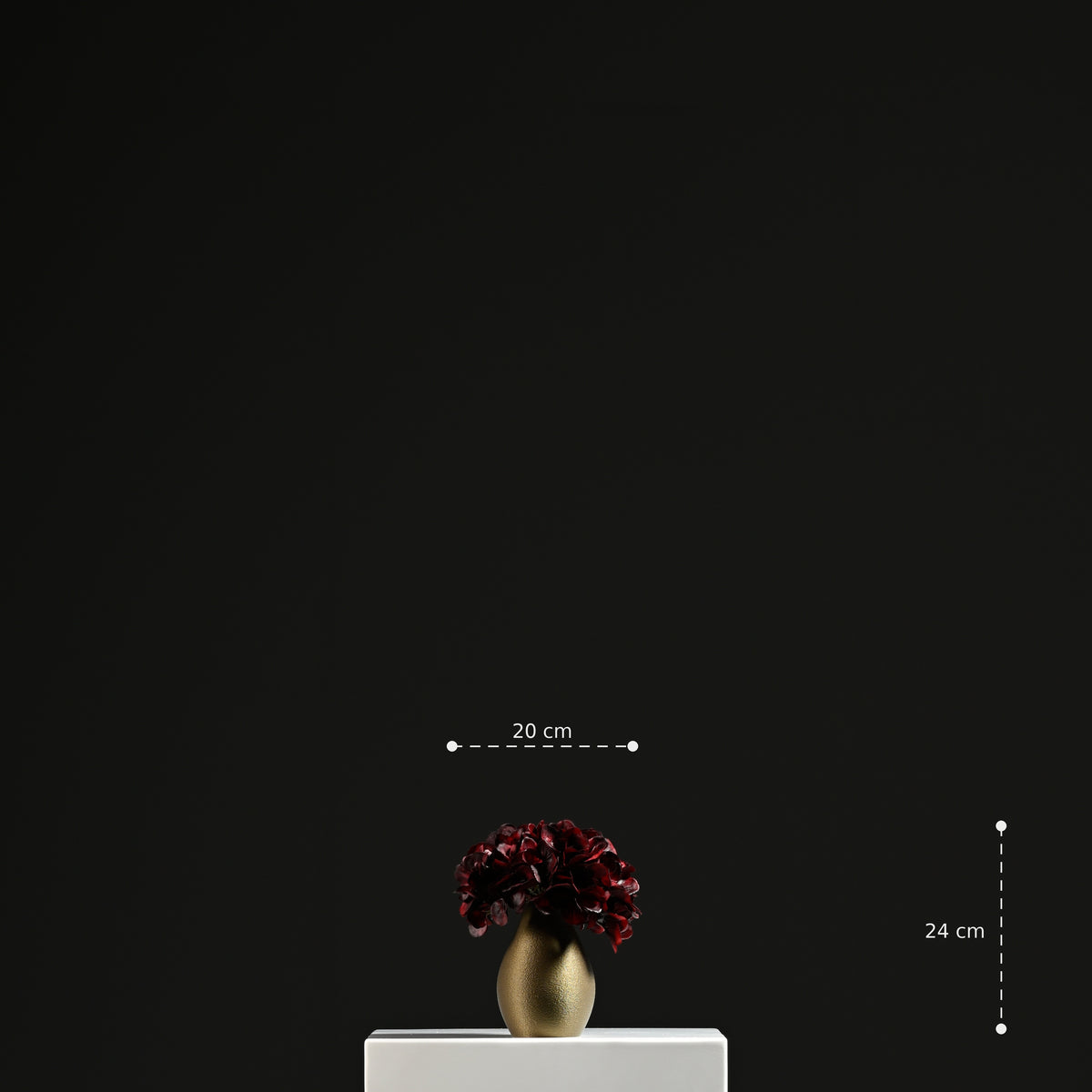 Elisa Drop Vase 15 Bronze