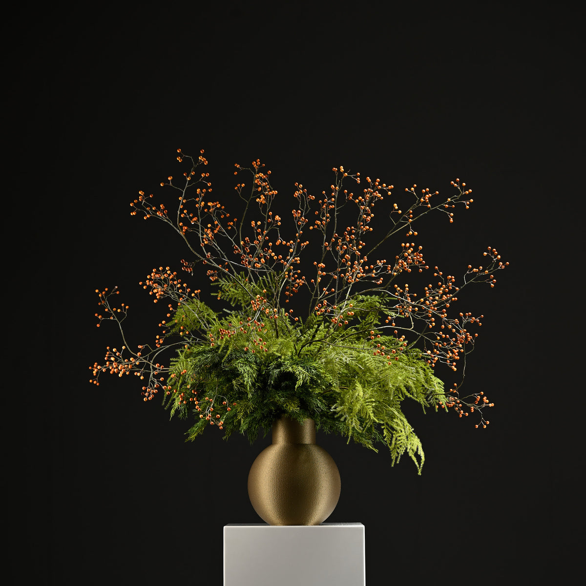 Nadine Superball Vase 32 Bronze