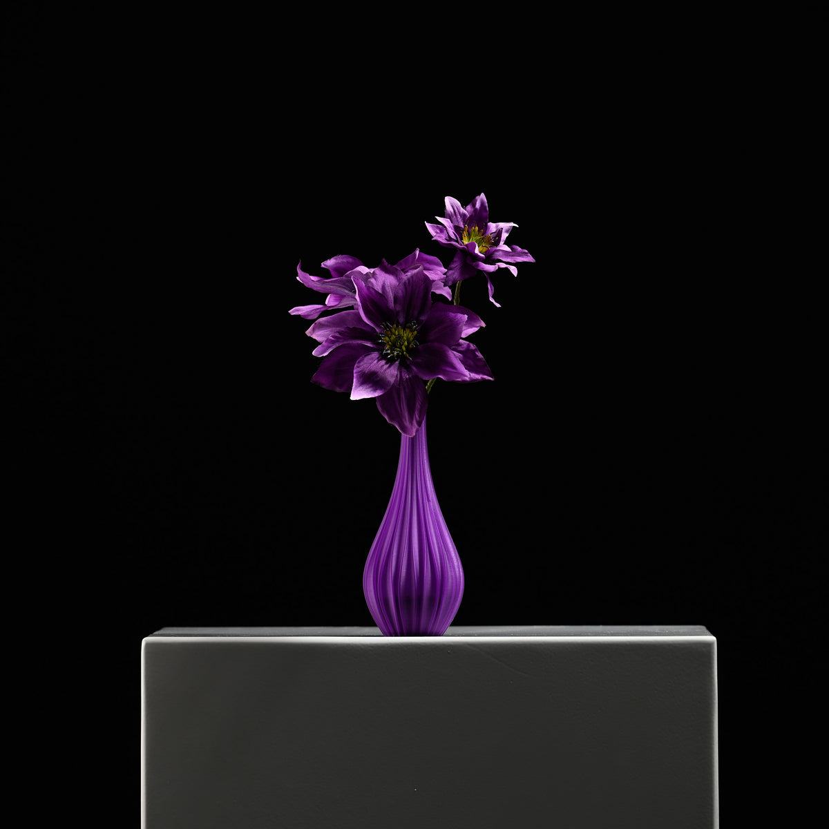 Isabella Bottle Vase 15 Purple