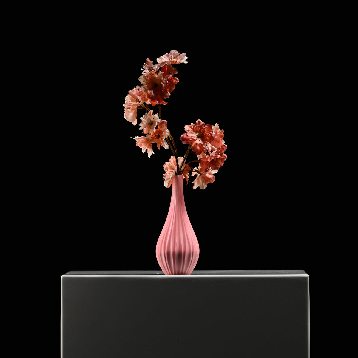 Penelope Bottle Vase 15 Cherry Pink